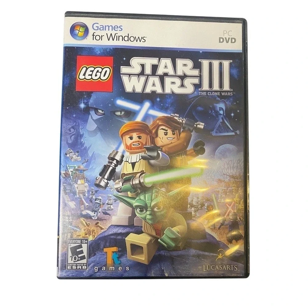 LEGO‎ Star Wars III The Clone Wars PC DVD-ROM Game Single Player Co-op